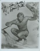 Denny Miller signed black & white photo 10x8 Inch. Was an American actor, perhaps best known for his