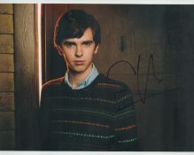 Freddie Highmore signed 10x8 inch colour photo. Good Condition. All autographs come with a