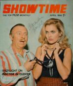 Alexandra Bastedo signed Show Time April 1966 magazine front cover. Good Condition. All autographs