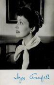 Joyce Grenfell signed 6x4inch black and white photo. Ealing comedy film star. Good Condition. All