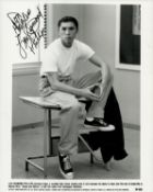 Lou Diamond Phillips signed 10x8inch black and white movie still from Stand and Deliver.