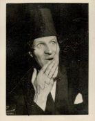Tommy Cooper signed 3x2inch black and white photo with Josef Locke on reverse. Good Condition. All