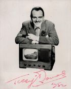 Terry Thomas signed 3x2inch black and white photo with Ted Ray on reverse. Good Condition. All
