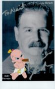 Lou Hirsch signed 6x4inch colour photo with colour overlay of Baby Herman from Who framed Roger