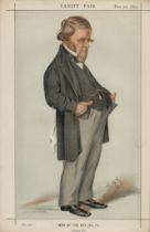 Vanity Fair print. Titled Men of the Day no 74. Dated 20/12/1873. Approx size 14x10inch. Good