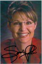 Sarah Palin signed 6x4 inch colour photo. Good Condition. All autographs come with a Certificate