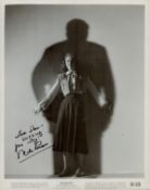 Mala Powers signed 10x8inch black and white movie still from Outrage. Dedicated. Good Condition. All