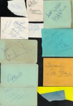 1960's pop music signature collection. Includes signatures of Long John Baldry, The Allisons,