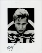 Mark Wynter signed 10x8inch black and white photo. Singer of Venus in blue jeans. Good Condition.