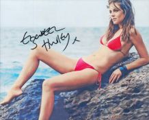 Elizabeth Hurley signed 10x8 inch colour photo. Good Condition. All autographs come with a