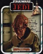 Star Wars Return of the Jedi 8x10 photo signed by actor Tim Dry as a Mon Calamari officer. Good