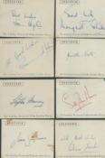 The Sunday Pictorial Film Garden Party signed pages collection. Names such as Jean Simmons, Patricia