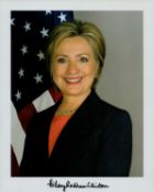 Hillary Clinton signed 10x8 inch colour photo. Good Condition. All autographs come with a
