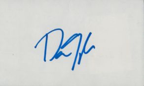 Dan Quayle signed 5x3 inch white card. Good Condition. All autographs come with a Certificate of