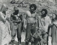 Sinbad and the Eye of the Tiger 8x10 inch photo signed by actor Patrick Wayne (Sinbad). Good