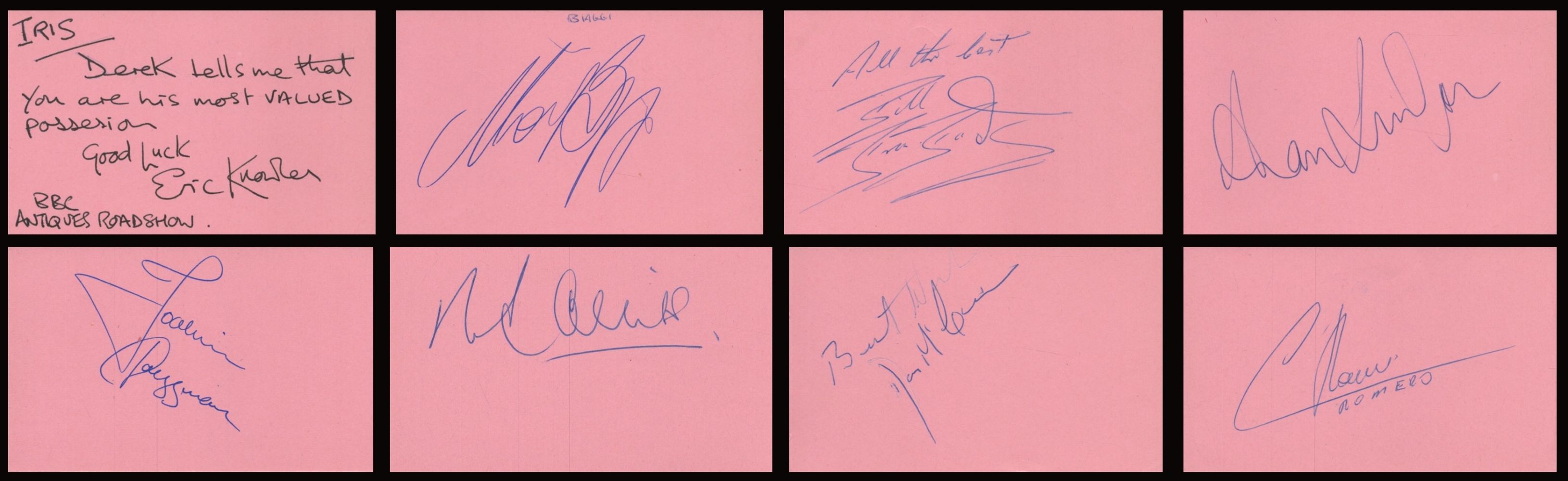 Autograph auction Football, Space, TV/Film, Military, Historic photos, covers and books.