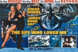 007 James Bond movie The Spy Who Loved Me 8x12 inch colour movie poster photo signed by Caroline