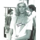 Ann Lonnberg signed 10x8 inch James Bond Moonraker black and white photo. Good Condition. All