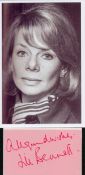 Jill Bennett signed album page and 10x8 inch James Bond For Your Eyes Only colour promo photo.