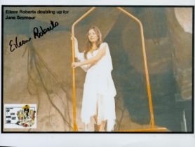 James Bond actress Eileen Roberts signed 10 x 8 colour photo from Live and Let Die, she was Jane