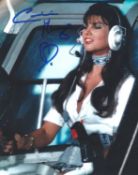 Caroline Munro signed 10x8 inch James Bond The Spy who loved me colour photo. Good Condition. All