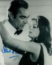 James Bond actress Lana Wood signed 10 x 8 b/w photo with Sean Connery. American actress and