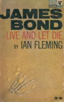 Live and let die paperback book published by Pan Books. UNSIGNED. Good Condition. All autographs