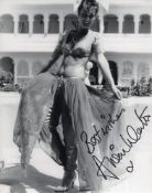 007 James Bond movie Octopussy dancing girl B&W 8x10 photo signed by actress Alison Worth. Good
