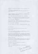 James Bond Typed script Page Autographed By Vic Armstrong Stuntman. Armstrong a 6-foot (1.8 m)