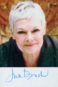 Judi Dench as M signed super 6 x 4 inch colour photo. English actress and was notable for being