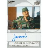 James Bond Autographed Trading Card No.A-CO Joaquin Cosio General Medrano, Quantum of Solace. He