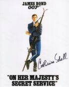 007 James Bond movie On Her Majesty's Secret Service 8x10 colour poster photo signed by actress