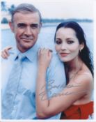 Barbara Carrera signed 10x8 inch James Bond Never Say Never Again colour photo. Good Condition.