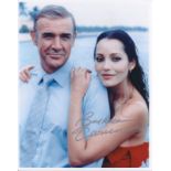 Barbara Carrera signed 10x8 inch James Bond Never Say Never Again colour photo. Good Condition.