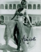 James Bond actress Alison Worth signed sexy 10 x 8 b/w photo. Bond Girl in For Your Eyes Only and