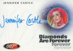 James Bond Autographed Rittenhouse Trading Card No.A235 signed Jennifer Castle Diamonds are