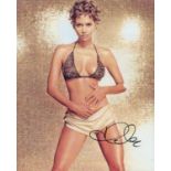 Halle Berry signed 10x8 inch colour photo. Good Condition. All autographs come with a Certificate of