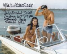 007 James Bond movie Thunderball 8x10 photo signed by actress Martine Beswick with hand written