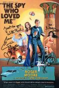 007 James Bond movie The Spy Who Loved Me 8x12 inch colour movie poster photo signed by Caroline