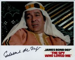 Edward De Souza Signed 10x8 Photo From Spy Who Loved Me. De Souza appeared as the lead character,