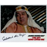 Edward De Souza Signed 10x8 Photo From Spy Who Loved Me. De Souza appeared as the lead character,