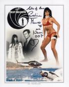 007 James Bond movie The Spy Who Loved Me colour 8x10 montage photo dedicated to and signed by