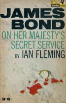 On her majesty's secret service paperback book published by Pan Books. UNSIGNED. Good Condition. All