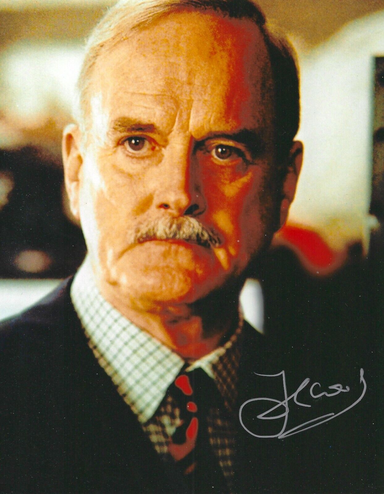 John Cleese signed 10x8 inch James Bond colour photo. Good Condition. All autographs come with a