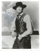 Hugh O'Brian signed 10x8 inch black and white photo dedicated. Good Condition Est