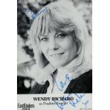 Wendy Richard signed promo black & white photo Approx. 6x4 Inch. Dedicated. As Pauline Fowler is a