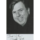 Timothy Spall signed black & white photo 6x4 Inch. Is an English actor and presenter. Spall gained