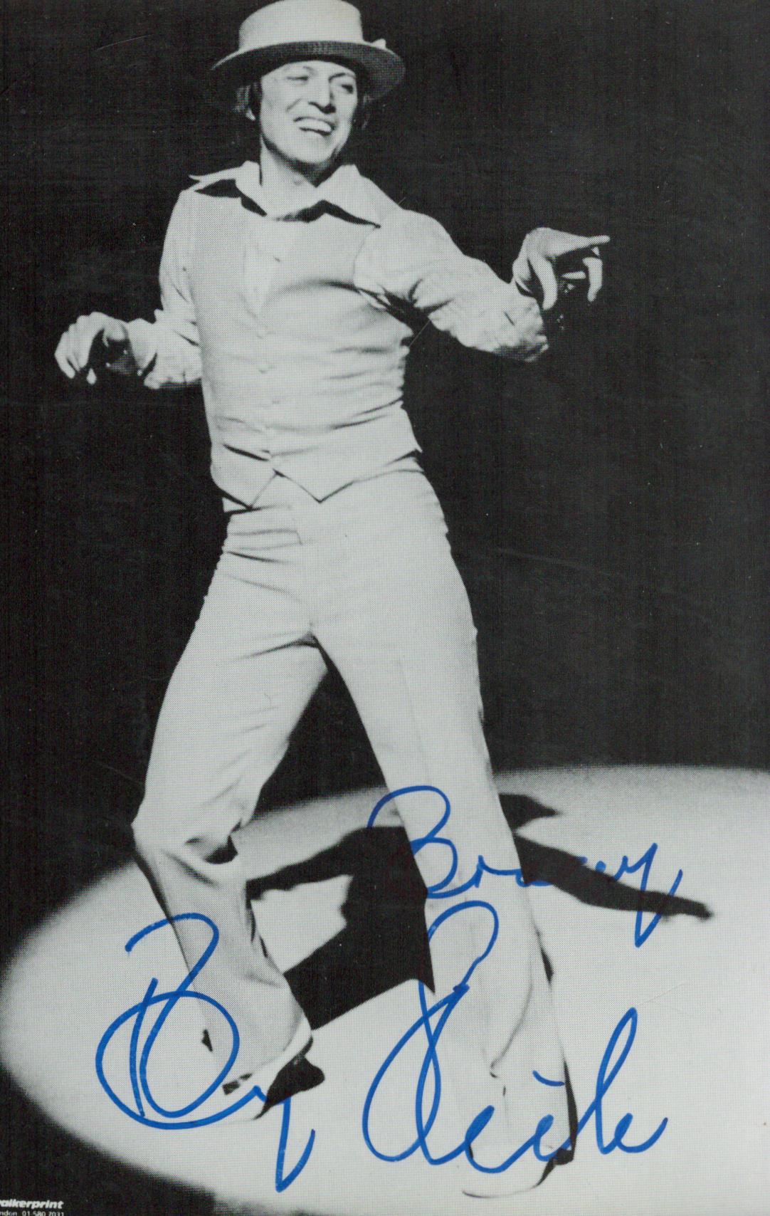 Tommy Steele OBE signed black & white photo 6x4 Inch. Dedicated. Known professionally as Tommy