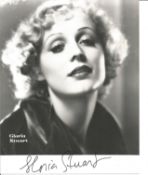 Gloria Stuart signed 10x8 inch black and white photo. Good Condition Est