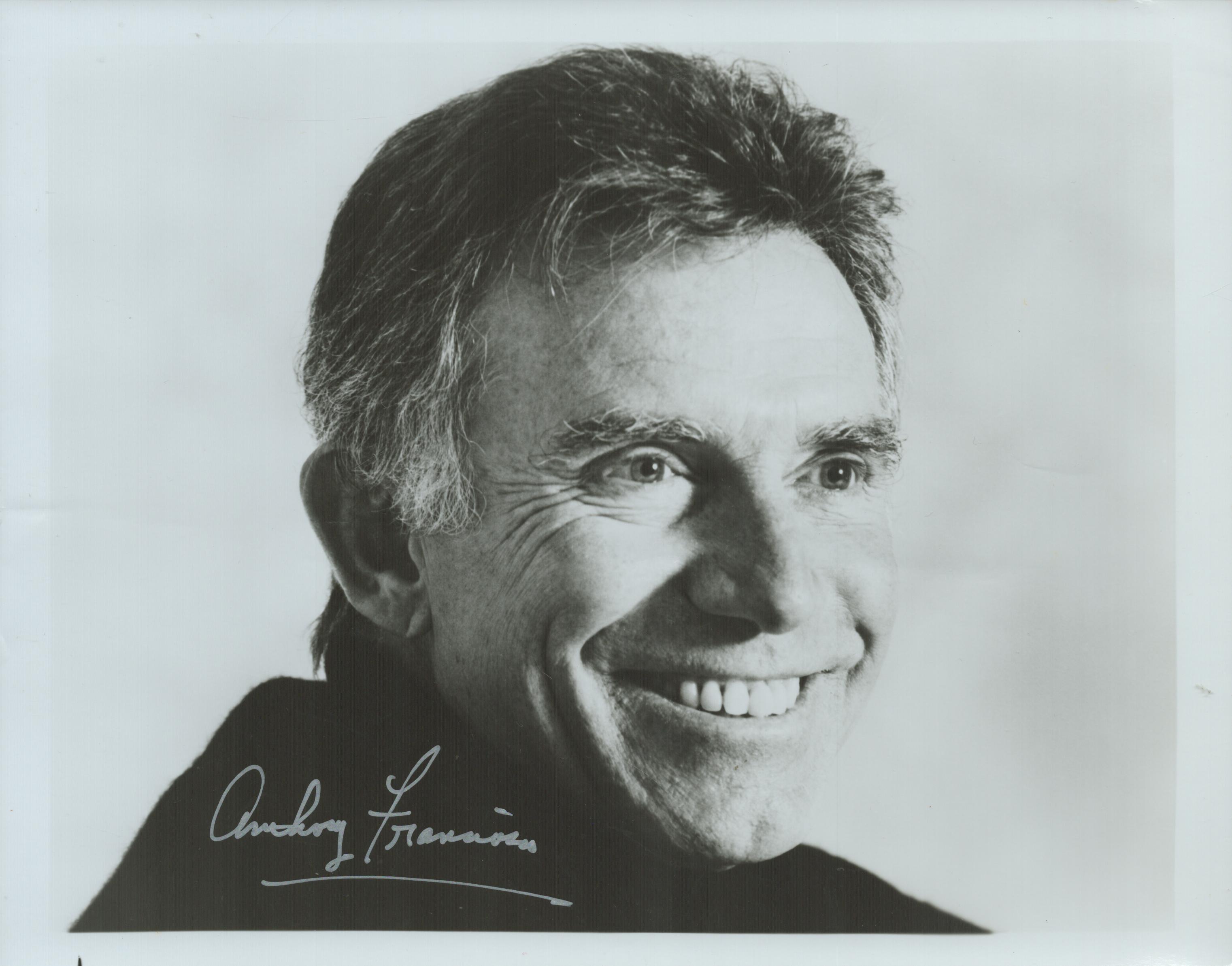 Anthony Franciosa signed 10x8 inch black and white photo. Good Condition Est